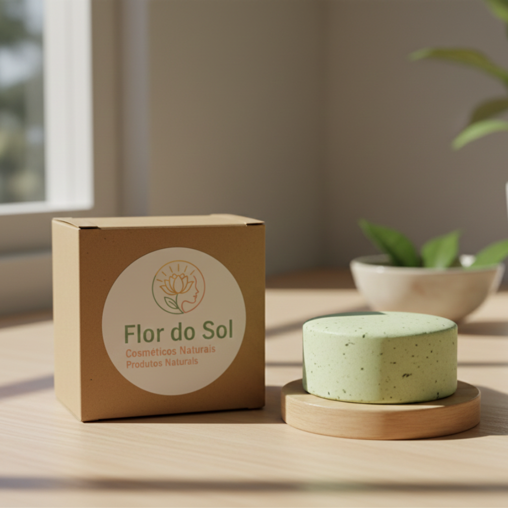 Shampoo sólido natural